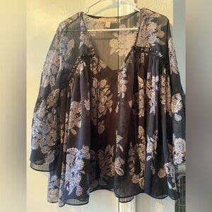 Forever 21 sheer blouse